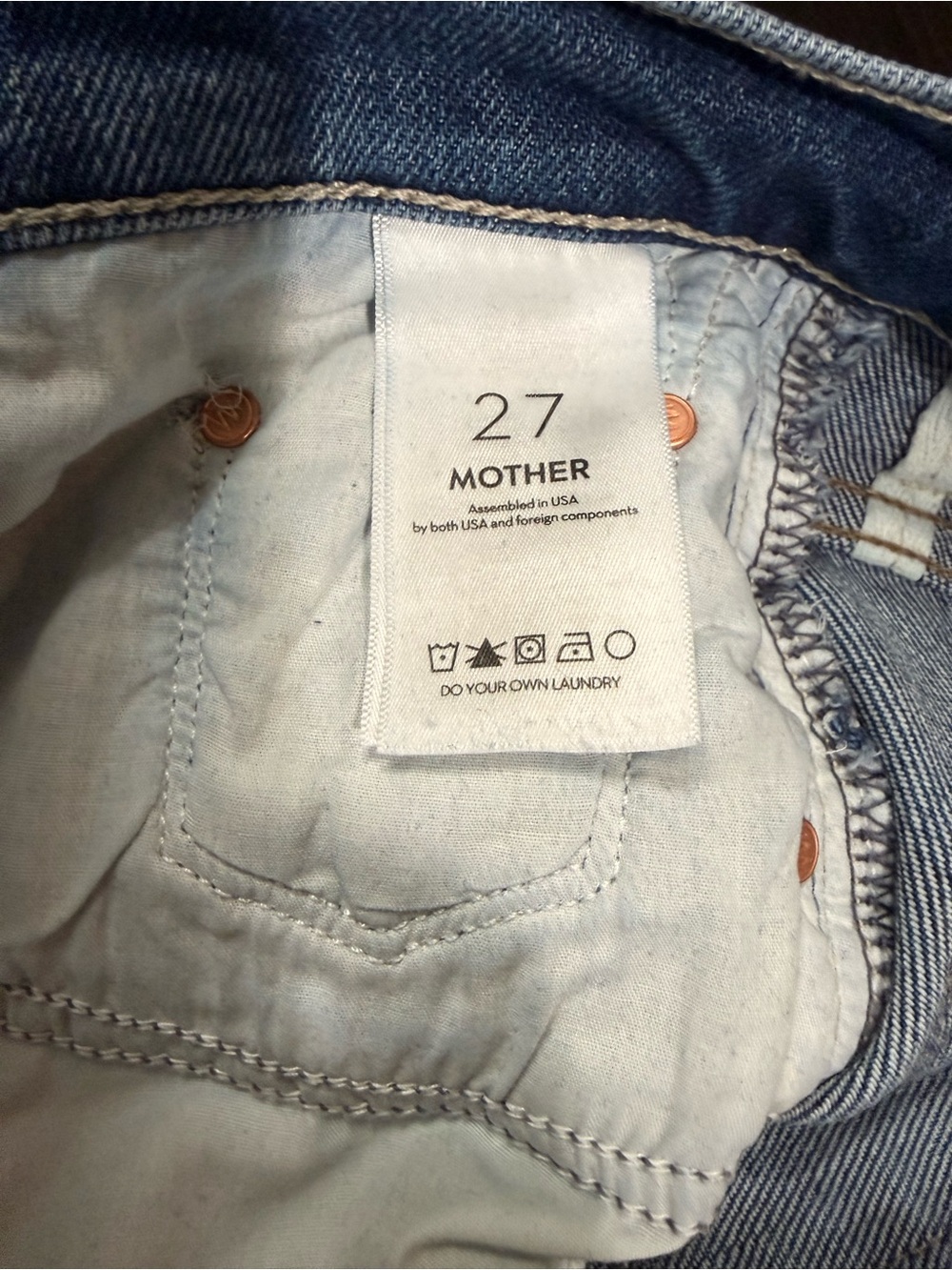 MOTHER Maven mid rise straight jeans - Picture 5 of 7